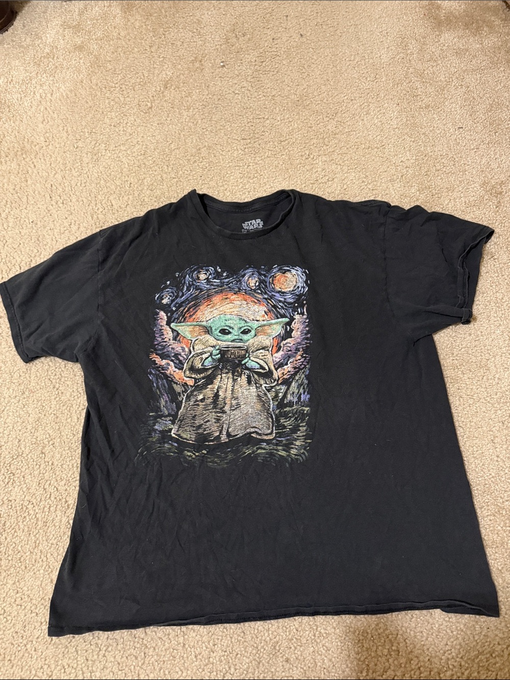 Star Wars The Child (Grogu) Black Graphic Womens T-Shirt